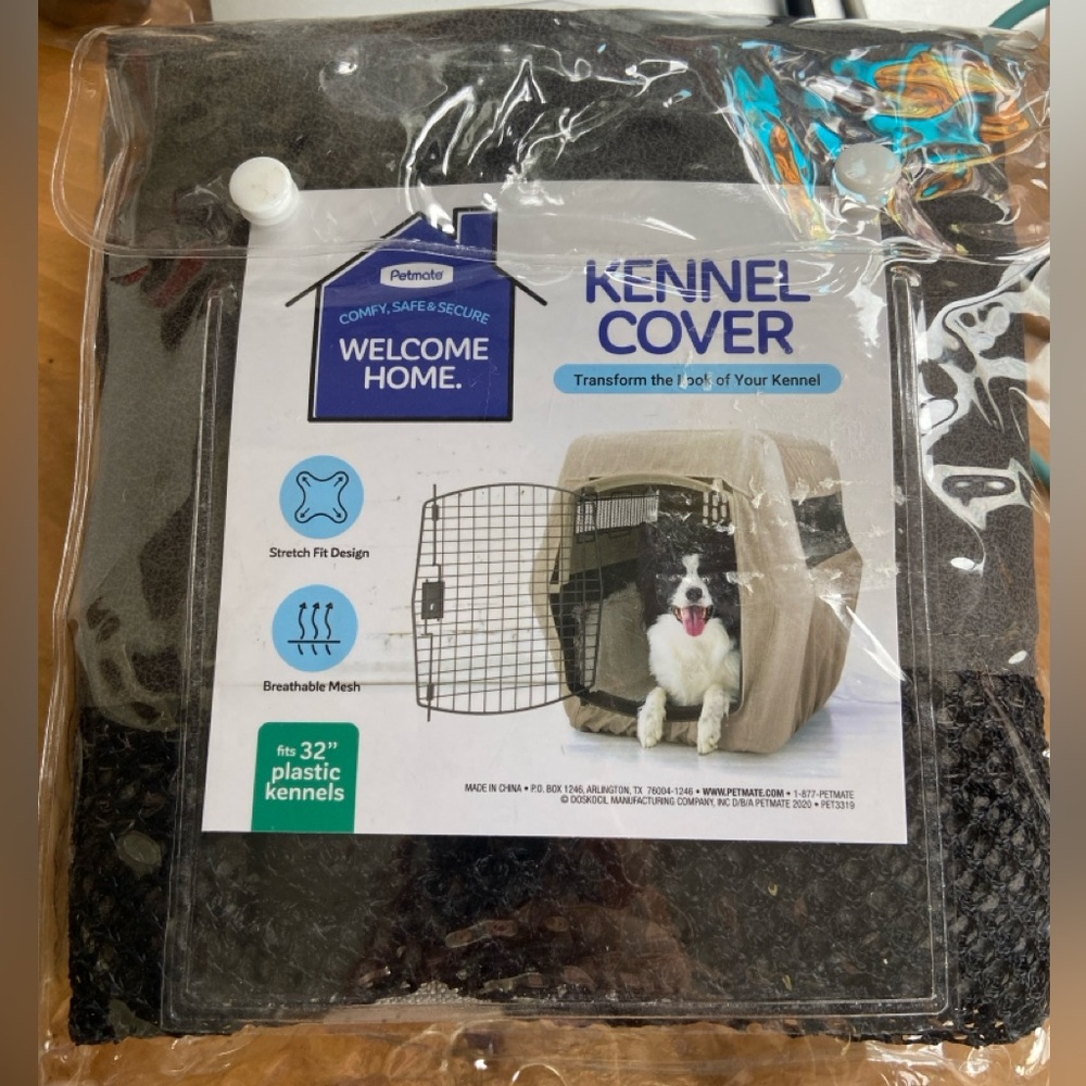 Petmate Welcome Home Kennel Cover for 32” Plastic Kennels Breathable Mesh New